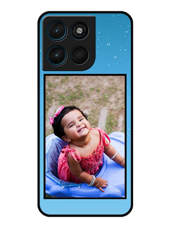 Custom Motorola Moto G57 Power Custom Glass Phone Case - Wave Pattern Colorful Design