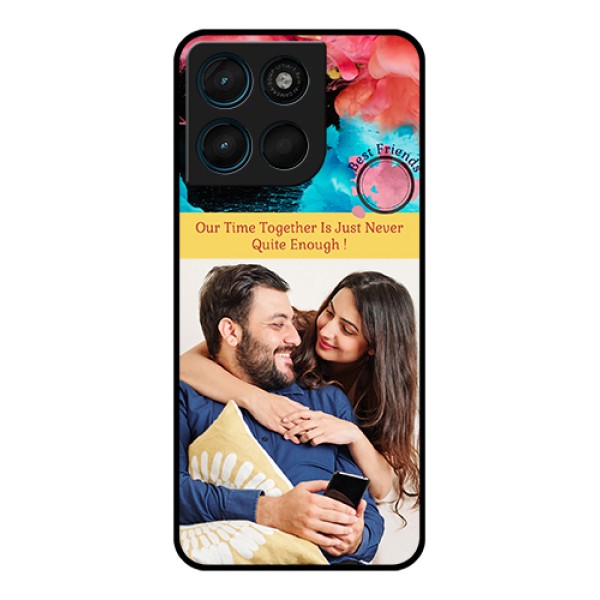 Motorola Moto G57 Power Custom Glass Phone Case - Quote With Acrylic Painting Design