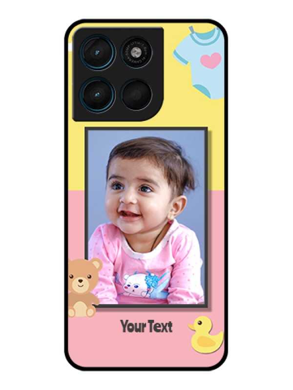 Custom Motorola Moto G57 Power Custom Glass Phone Case - Kids 2 Color Design