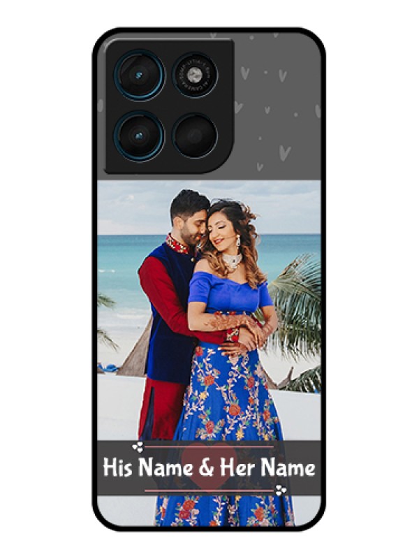 Custom Motorola Moto G57 Power Custom Glass Phone Case - Buy Love Design With Photo Online