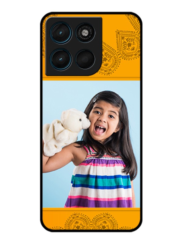 Custom Motorola Moto G57 Power Custom Glass Phone Case - Photo Wedding Design