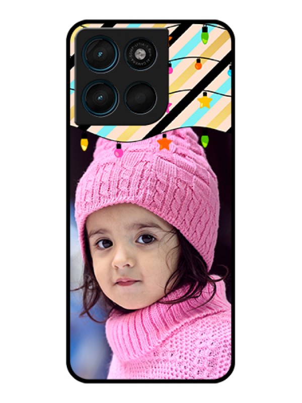 Custom Motorola Moto G57 Power Custom Glass Phone Case - Lights Hanging Design