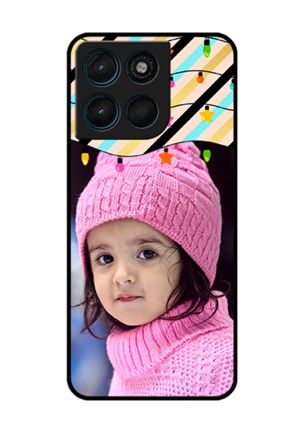 Motorola Moto G57 Power Custom Glass Phone Case - Lights Hanging Design