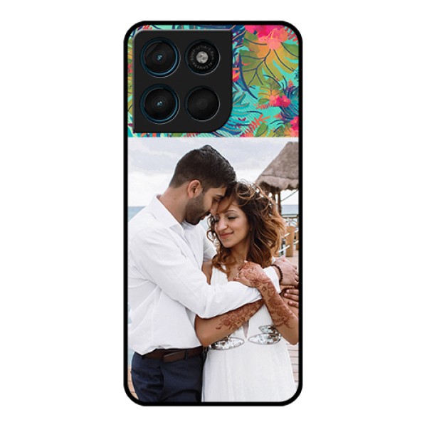 Motorola Moto G57 Power Custom Glass Phone Case - Watercolor Floral Design Motorola Moto G57 Power Custom Glass Phone Case - Watercolor Floral Design