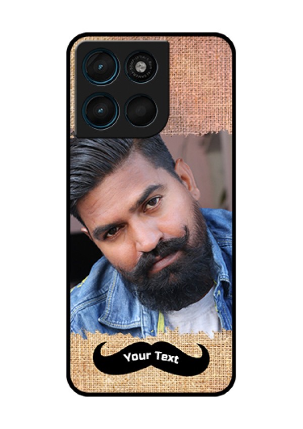 Motorola Moto G57 Power Custom Glass Phone Case - With Texture Design