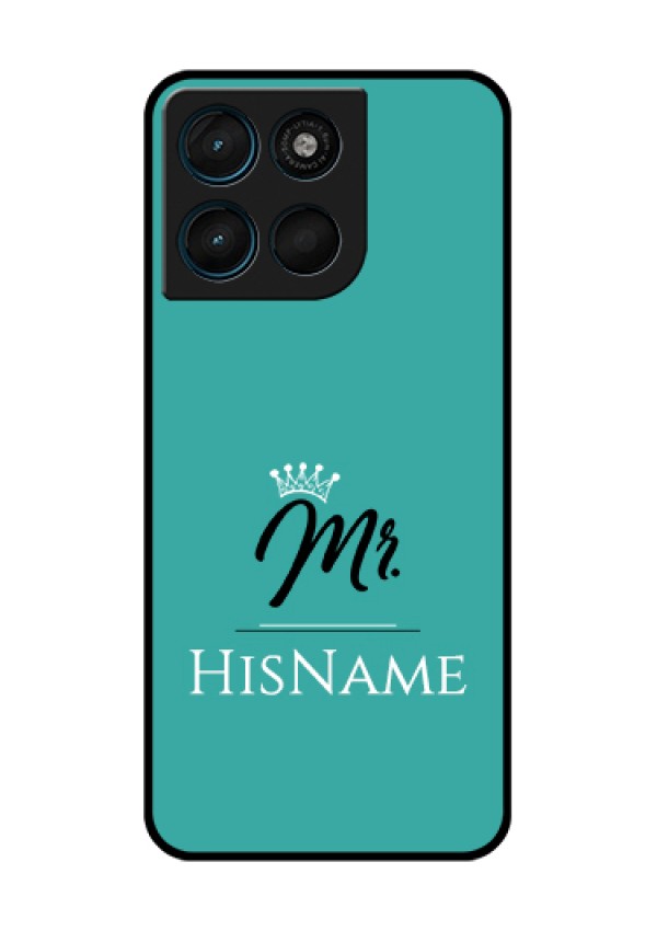 Motorola Moto G57 Power Custom Glass Phone Case - Mr With Name Design