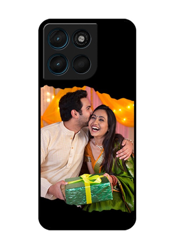 Motorola Moto G57 Power Custom Glass Phone Case - Tear - Off Design