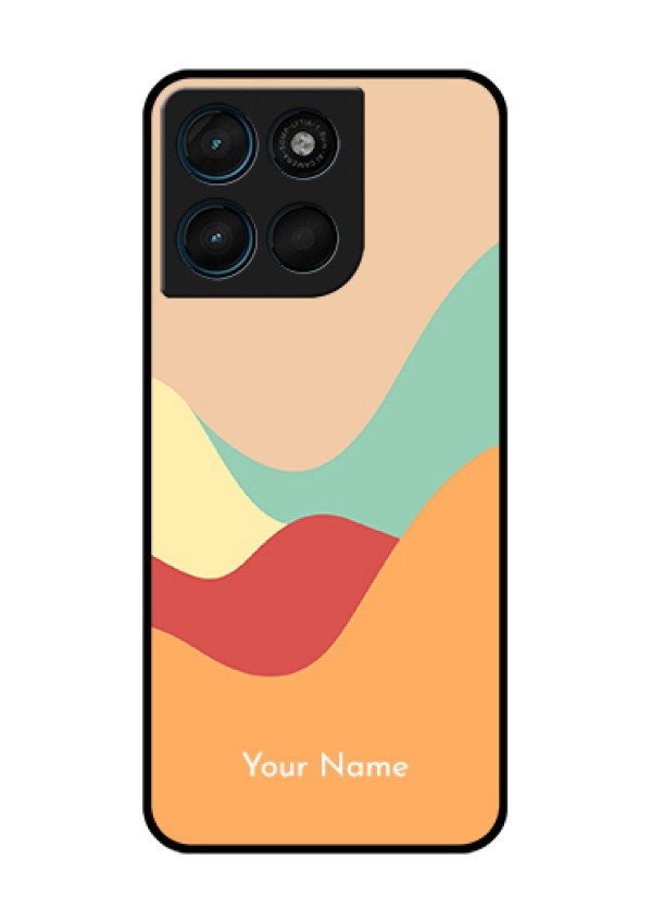 Motorola Moto G57 Power Custom Glass Phone Case - Ocean Waves Multi - Colour Design
