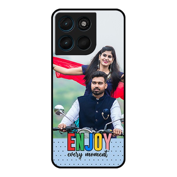 Motorola Moto G57 Power Custom Glass Phone Case - Enjoy Every Moment Design Motorola Moto G57 Power Custom Glass Phone Case - Enjoy Every Moment Design