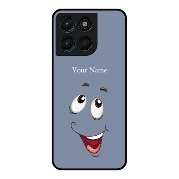 Motorola Moto G57 Power Custom Glass Phone Case - Laughing Cartoon Face Design Motorola Moto G57 Power Custom Glass Phone Case - Laughing Cartoon Face Design