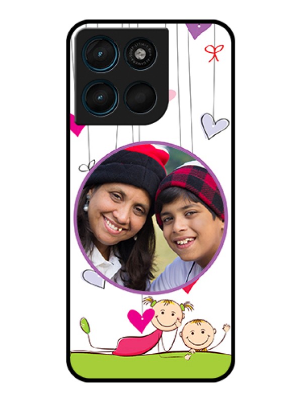 Custom Motorola Moto G67 Power Custom Glass Phone Case - Cute Kids Phone Case Design