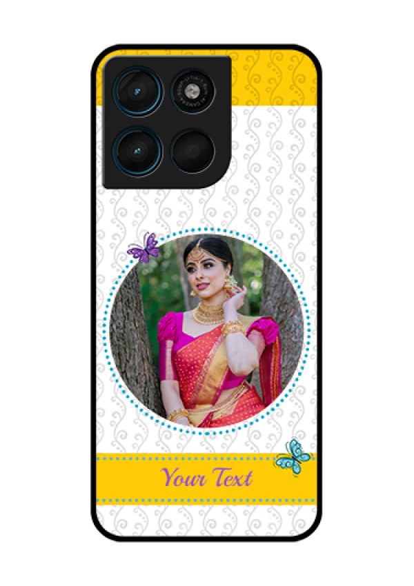 Motorola Moto G67 Power Custom Glass Phone Case - Girls Premium Case Design