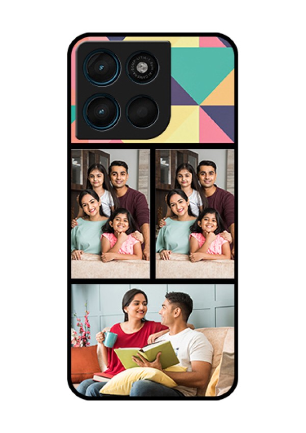 Motorola Moto G67 Power Custom Glass Phone Case - Bulk Pic Upload Design