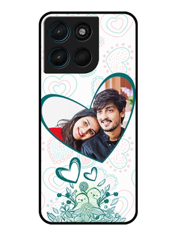 Custom Motorola Moto G67 Power Custom Glass Phone Case - Premium Couple Design