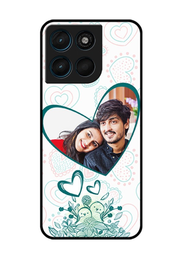 Motorola Moto G67 Power Custom Glass Phone Case - Premium Couple Design