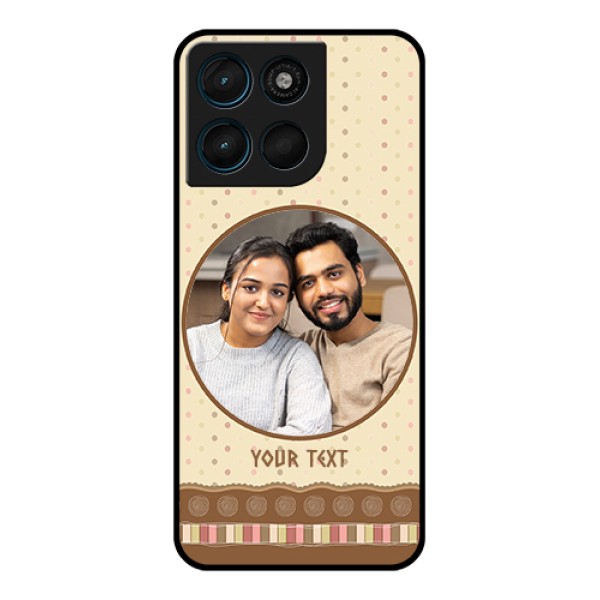 Motorola Moto G67 Power Custom Glass Phone Case - Brown Dotted Mobile Case Design Motorola Moto G67 Power Custom Glass Phone Case - Brown Dotted Mobile Case Design