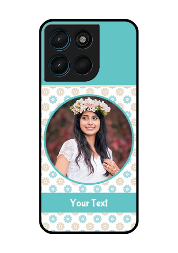 Motorola Moto G67 Power Custom Glass Phone Case - Beautiful Flowers Design