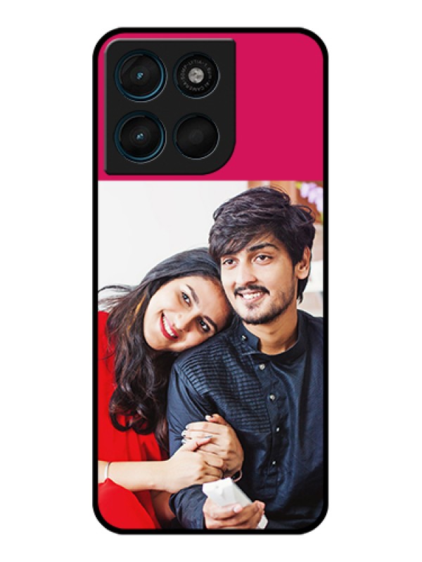 Custom Motorola Moto G67 Power Custom Glass Phone Case - Anniversary Cover Design