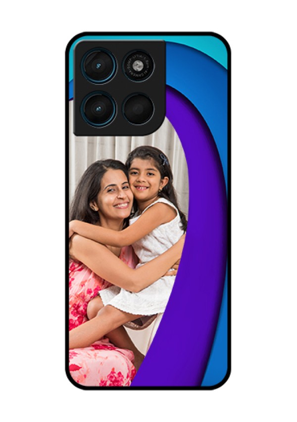 Motorola Moto G67 Power Custom Glass Phone Case - Simple Pattern Design