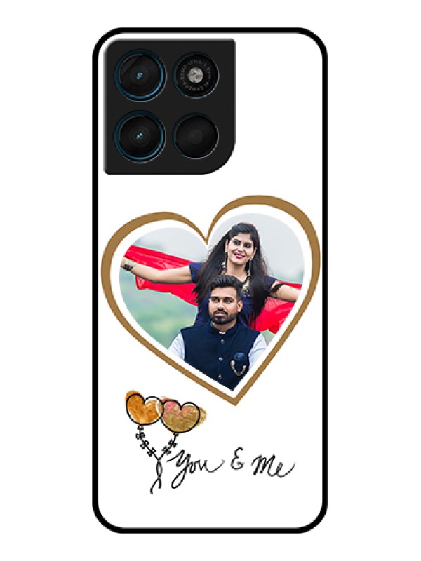 Custom Motorola Moto G67 Power Custom Glass Phone Case - You & Me Design