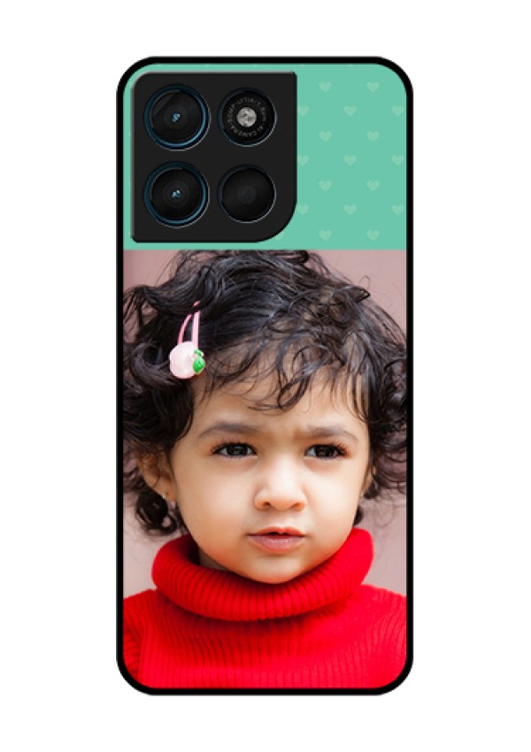 Motorola Moto G67 Power Custom Glass Phone Case - Lovers Picture Design
