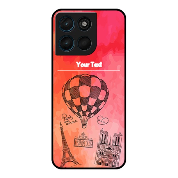 Motorola Moto G67 Power Custom Glass Phone Case - Paris Theme Design