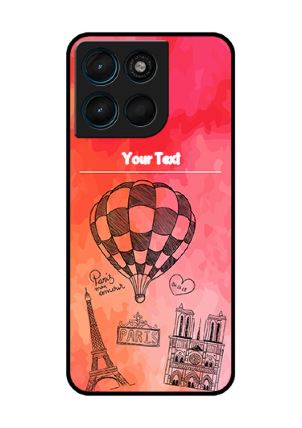 Motorola Moto G67 Power Custom Glass Phone Case - Paris Theme Design