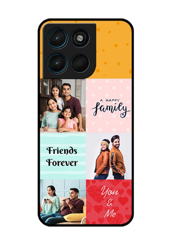 Motorola Moto G67 Power Custom Glass Phone Case - Images With Quotes Design