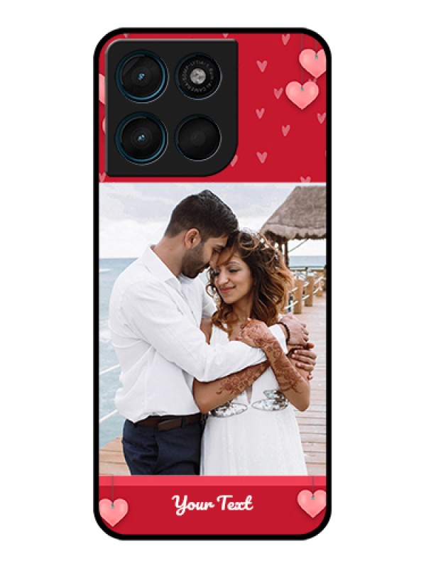 Custom Motorola Moto G67 Power Custom Glass Phone Case - Valentines Day Design