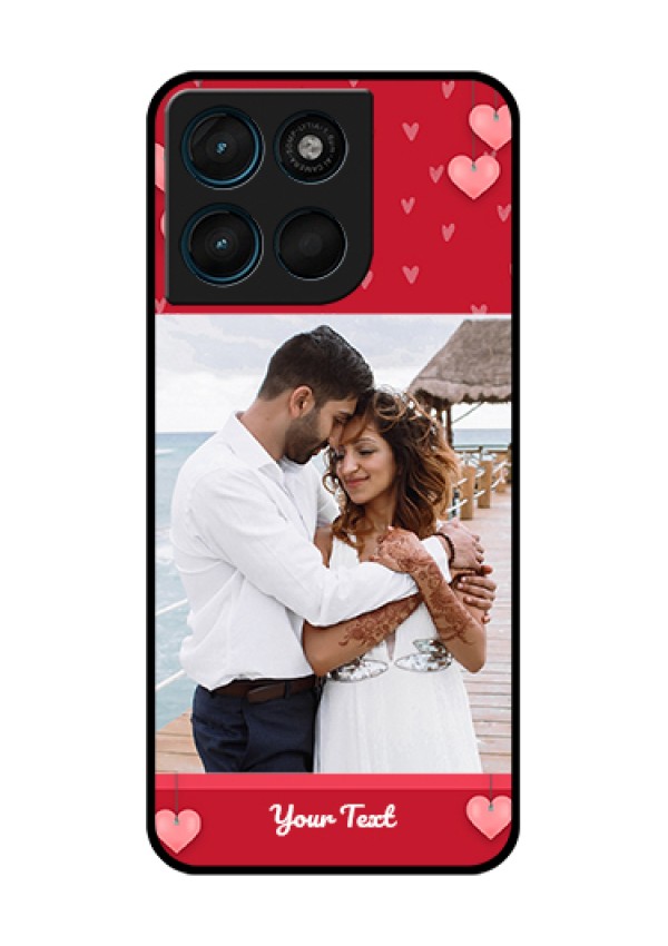 Motorola Moto G67 Power Custom Glass Phone Case - Valentines Day Design