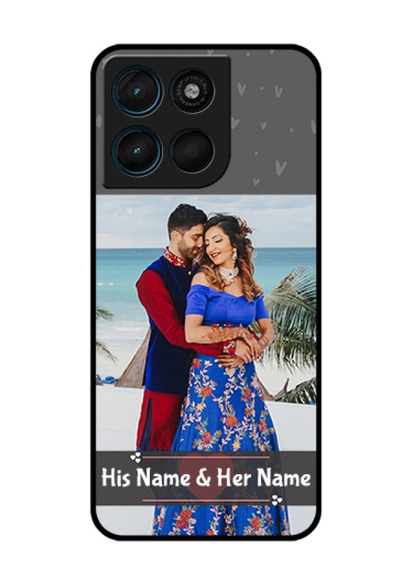 Motorola Moto G67 Power Custom Glass Phone Case - Buy Love Design With Photo Online