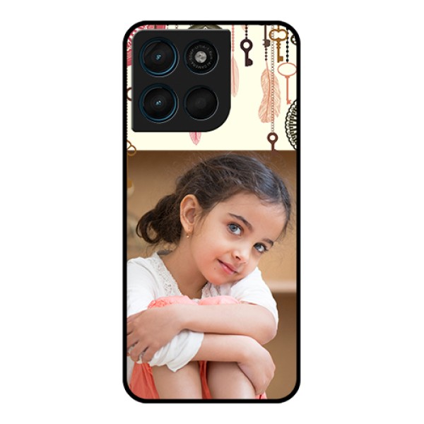 Motorola Moto G67 Power Custom Glass Phone Case - Boho Style Design