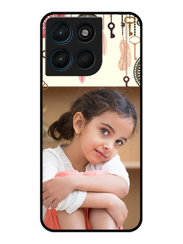 Custom Motorola Moto G67 Power Custom Glass Phone Case - Boho Style Design