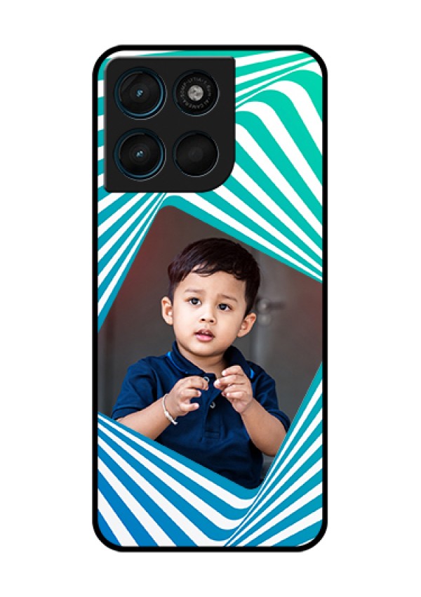 Motorola Moto G67 Power Custom Glass Phone Case - Abstract Spiral Design