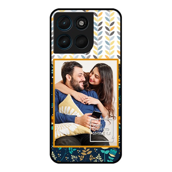 Motorola Moto G67 Power Custom Glass Phone Case - Pattern Design