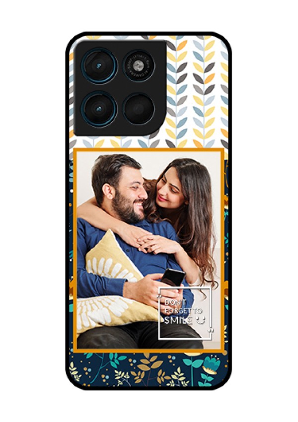 Motorola Moto G67 Power Custom Glass Phone Case - Pattern Design
