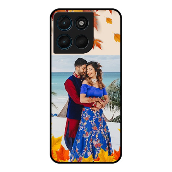 Motorola Moto G67 Power Custom Glass Phone Case - Autumn Maple Leaves Design Motorola Moto G67 Power Custom Glass Phone Case - Autumn Maple Leaves Design
