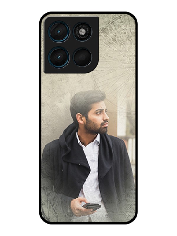 Custom Motorola Moto G67 Power Custom Glass Phone Case - With Vintage Design