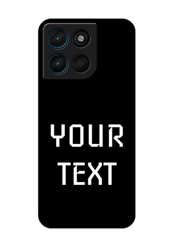 Motorola Moto G67 Power Custom Glass Phone Case - Your Name Design