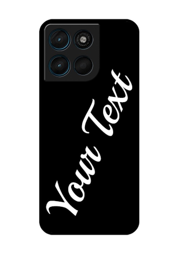 Motorola Moto G67 Power Custom Glass Phone Case - With Your Name Design