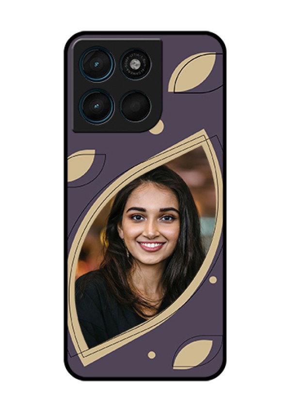 Motorola Moto G67 Power Custom Glass Phone Case - Falling Leaf Design