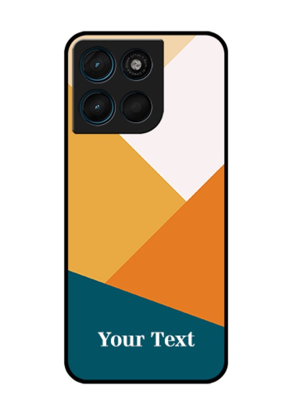 Motorola Moto G67 Power Custom Glass Phone Case - Stacked Multi - Colour Design
