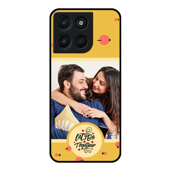 Motorola Moto G67 Power Custom Glass Phone Case - Lets Be Together Design Motorola Moto G67 Power Custom Glass Phone Case - Lets Be Together Design