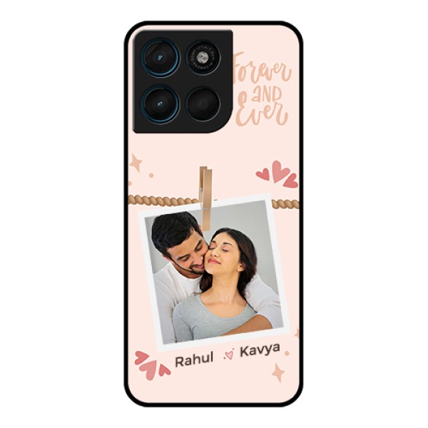 Motorola Moto G67 Power Custom Glass Phone Case - Forever And Ever Love Design Motorola Moto G67 Power Custom Glass Phone Case - Forever And Ever Love Design