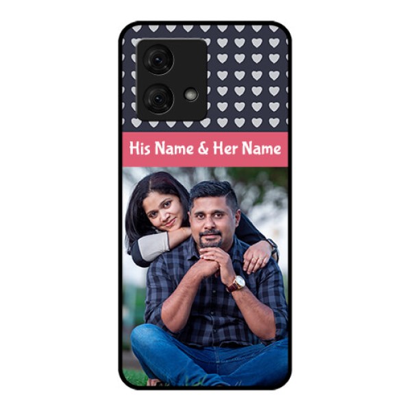 Motorola Moto G84 5G Custom Glass Phone Case - Love Symbols Design