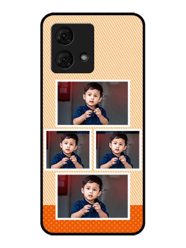 Custom Motorola Moto G84 5G Custom Glass Phone Case - Bulk Photos Upload Design