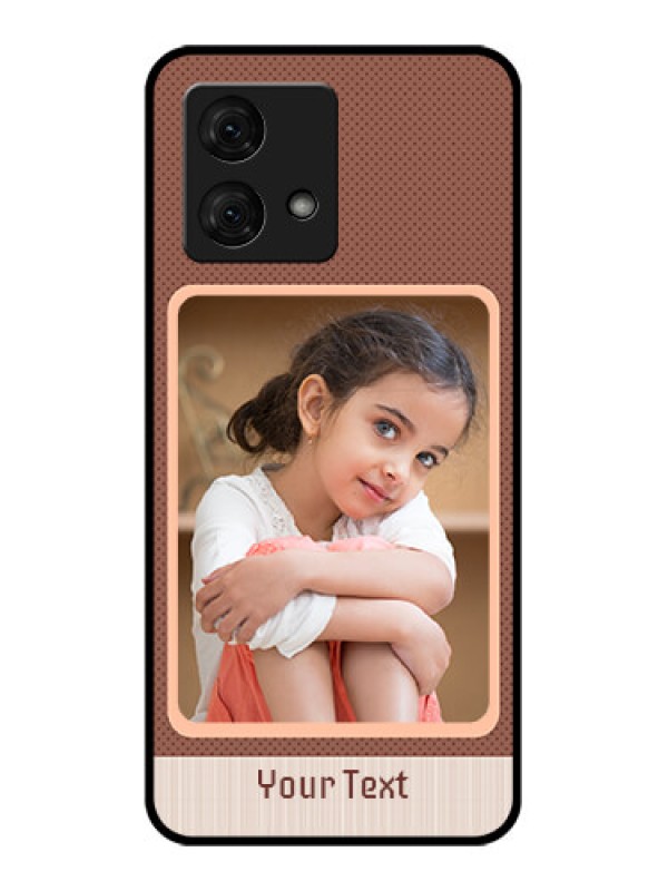 Custom Motorola Moto G84 5G Custom Glass Phone Case - Simple Pic Upload Design