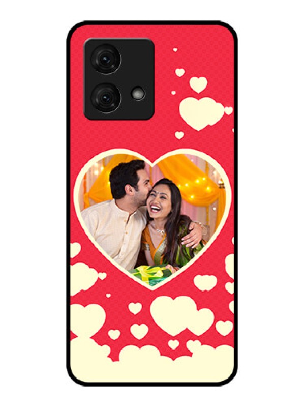 Custom Motorola Moto G84 5G Custom Glass Phone Case - Love Symbols Phone Cover Design