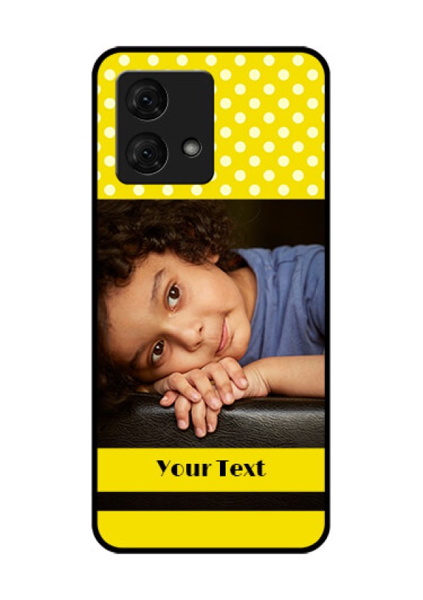 Motorola Moto G84 5G Custom Glass Phone Case - Bright Yellow Case Design