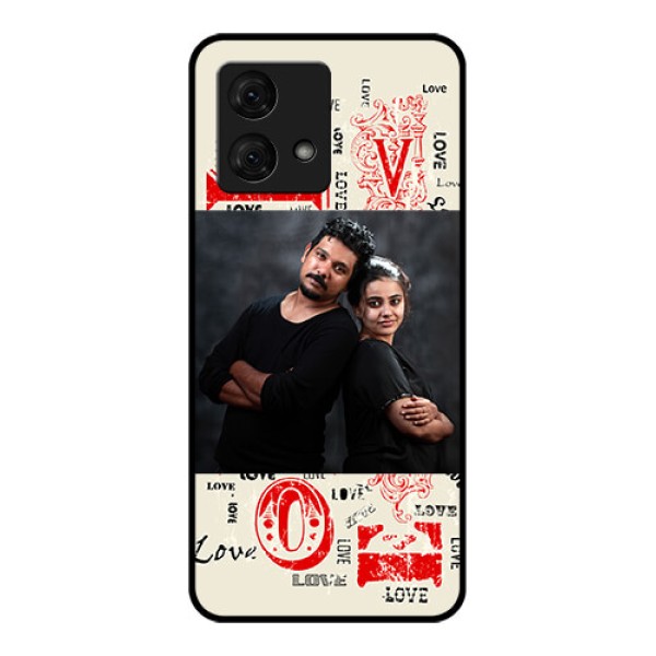 Motorola Moto G84 5G Custom Glass Phone Case - Trendy Love Design Case Motorola Moto G84 5G Custom Glass Phone Case - Trendy Love Design Case